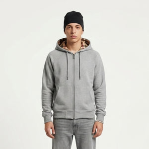 Chequer Zip Hoodie