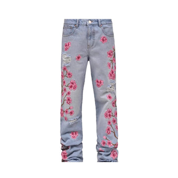 Roses Blue Denim