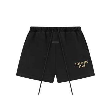 Fear of God Essentials FW24 Black Yellow Korte Broek