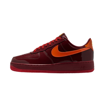 Nike Air Force 1 Low Patent Leather Dark Team Red Safety Orange