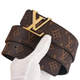 Gold Logo Brown Belt