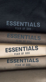 Fear of God Essentials FW24 Black Yellow Korte Broek