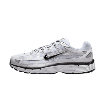 Nike P-6000 White Metallic Silver Black