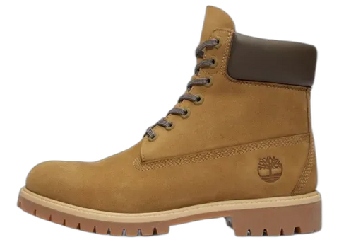 Timberland 6" Premium Waterproof Boot Olive Nubuck Dark Brown