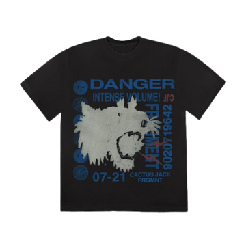 Travis Scott Cactus Jack For Fragment Danger Tee Washed Black