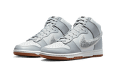 Nike Dunk High Retro Chenille Swoosh White Grey